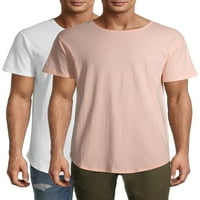 Nema granica muške izdužene majice s kratkim rukavima, 2-pack