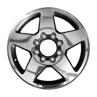 8. Obnovljeni OEM aluminijski legura kotača, polirani ventilator za ugljen, odgovara 2011.- Chevrolet Silverado