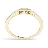 1 10CT TDW Diamond 10K zaručnički prsten od žutog zlata