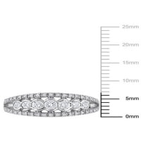 Jubilarni dijamantni prsten od 10k bijelog zlata i sedam kamena