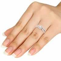 1 3-karatni dijamant od ružičastog zlata 10-karatni dijamant za vjenčanje
