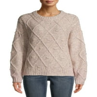 Time i TRU ženski pulover za pleteni kabel