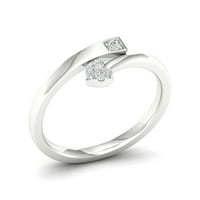 1 20CT TDW Diamond 10K bijelo zlato zaobilazno srce modni prsten