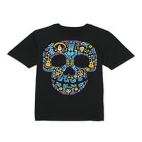 Disney Boys Coco Skeleton Grafička majica, veličine 4-18