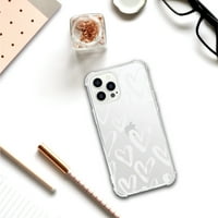 Essentials iPhone Pro ma futrola za telefon, bijela srca