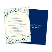 Personalizirana kartica za vjenčanje s malim točkicama