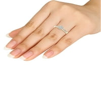 1 4CT TDW Diamond 10k Zaručnički prsten od žutog zlata