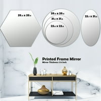 Designart 24 24 ljubičasto moderno zrcalo