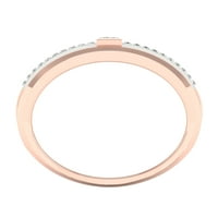 Muški prsten od dijamanta od 16 karata od ružičastog zlata od 10 karata