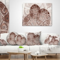 DesignArt simetrični fraktalni cvjetni spiral - jastuk cvjetnog bacanja - 12x20
