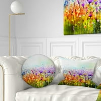 Dizajnerski apstraktni kozmos od raznobojnog cvijeća-cvjetni jastuk - 18.18