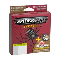 Spiderwire Stealth 8lb pletenica + trilene fluorokarbon dvostruka kalema