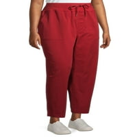 Terra & Sky Women's Plus Size teretni komunalne hlače