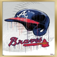 Plakat na zidu Atlanta Braves-kaciga za kapanje, 14.725 22.375