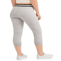 Elite Brands Women Esential French Terry Stripe Lounge Lounge Jogger hlače