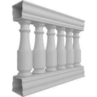 Ekena Millwork 32 H 3'l FIBERTHANE HAMILTON UNUTRIRANO BUSTRADE BALUSTRADE GACKING KIT, STILE N