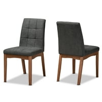 Blagovaonska stolica od 2 komada, Tamno siva