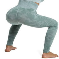 Yaavii camo joga gamaše za žene visoke elastične hlače za vježbanje u teretani trčanje