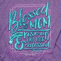 Majica Blažene djevojke - Blagoslovljena mama - Purple Heather - dr. Med.