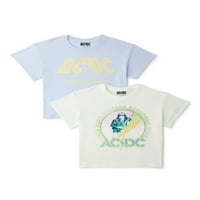 Grafičke majice Grayson Social Girls ACDC, 2-pack, veličine xs-xxl