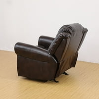 Hommoo Semi Pu Sintetička kožna stolica za naslonjač, ​​dnevni boravak za sjedalo, ručno naslonjač s jednim kaučem,