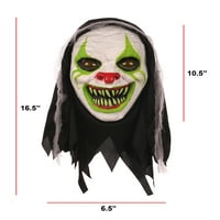 Halloween Clown maska ​​osvijetljene oči, odrasli kostim