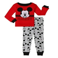 Mickey Mouse Toddler Boy Cotton Snug-Fit pidžama, 2-PC. Set