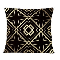 Art Deco zlatni i crni Art Deco dizajnerski jastuk iz sredine stoljeća-16.16