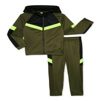 Atletic Works Boys Track jakna i Tricot hlače, dvodijelni set, veličine 4- & Husky