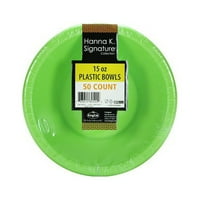 Hanna K, plastična zdjela, 15oz, vapno zelena, 50ct