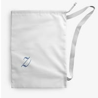 Jednostavno Daisy Canvas Moderni monogram u vrećici za pranje rublja