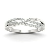 1 6CT TDW Diamond S sterling srebrni modni prsten