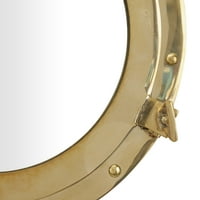 Novogratz 12 12 Zidno ogledalo zlatnog broda s detaljima iz otvora za luku