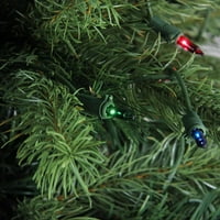 4-inčno unaprijed osvijetljeno umjetno božićno drvce od plemenite smreke-svjetla u boji