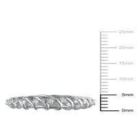 Carat T.W. Dijamantni sterling srebrni obljetnički prsten