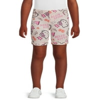 Djeca iz Ganimals Girls Hello Kitty print Bermuda kratke hlače, veličine 4-10