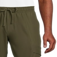 Muške tkane rastezljive teretne hlače od donjeg i donjeg rublja, veličine do 5 inča