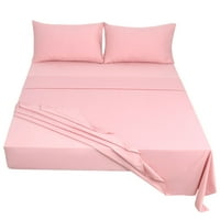 Jedinstvene ponude četkane poliesterske posteljine postavljene ružičaste kraljice