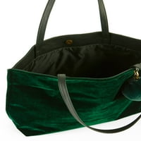 Baršunasta torba u smaragdnoj boji