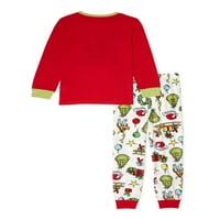 Usklađivanje obiteljske božićne pidžame mališana Dječača Unise Grinch 2-komad pidžame set