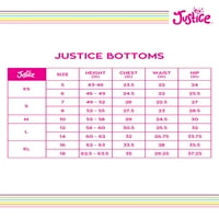 Justice Girls retro tiskane čipke up kratke hlače, veličine 5- & plus