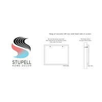 Stupell Industries podebljani linijski linijski doodle Moderni geometrijski oblici uokvireni zidna umjetnost, 30,