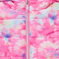 Pink Platinum Girls Tipka s tiskanom jaknom od puhara, veličine 4-16