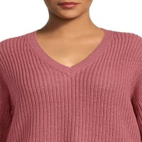 Što je sljedeća žena plus size V-izreza shaker ubod pulover
