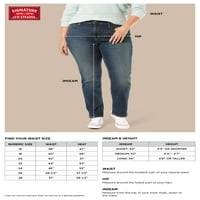 Potpis Levi Strauss & Co. Womens Plus Size Modern Slim Jean