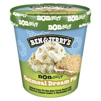 Ben & Jerry's Nedomijalna pita od zobene brašne od snova smrznuta desert certificirana veganska pinta, oz