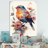 Dizajnerska umjetnost slatka ptica cvjetna Umjetnost platno zidna umjetnost