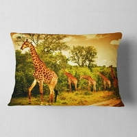 Dizajnerske južnoafričke žirafe-Afrički jastuk za bacanje-12.20
