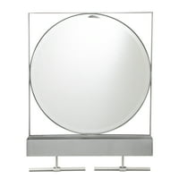 Ukrasno ogledalo u modernom stilu s srebrnom završnom obradom s ogledalom