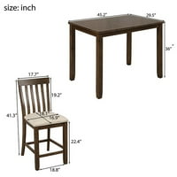 5-dijelni set stolica za blagovaonski stol